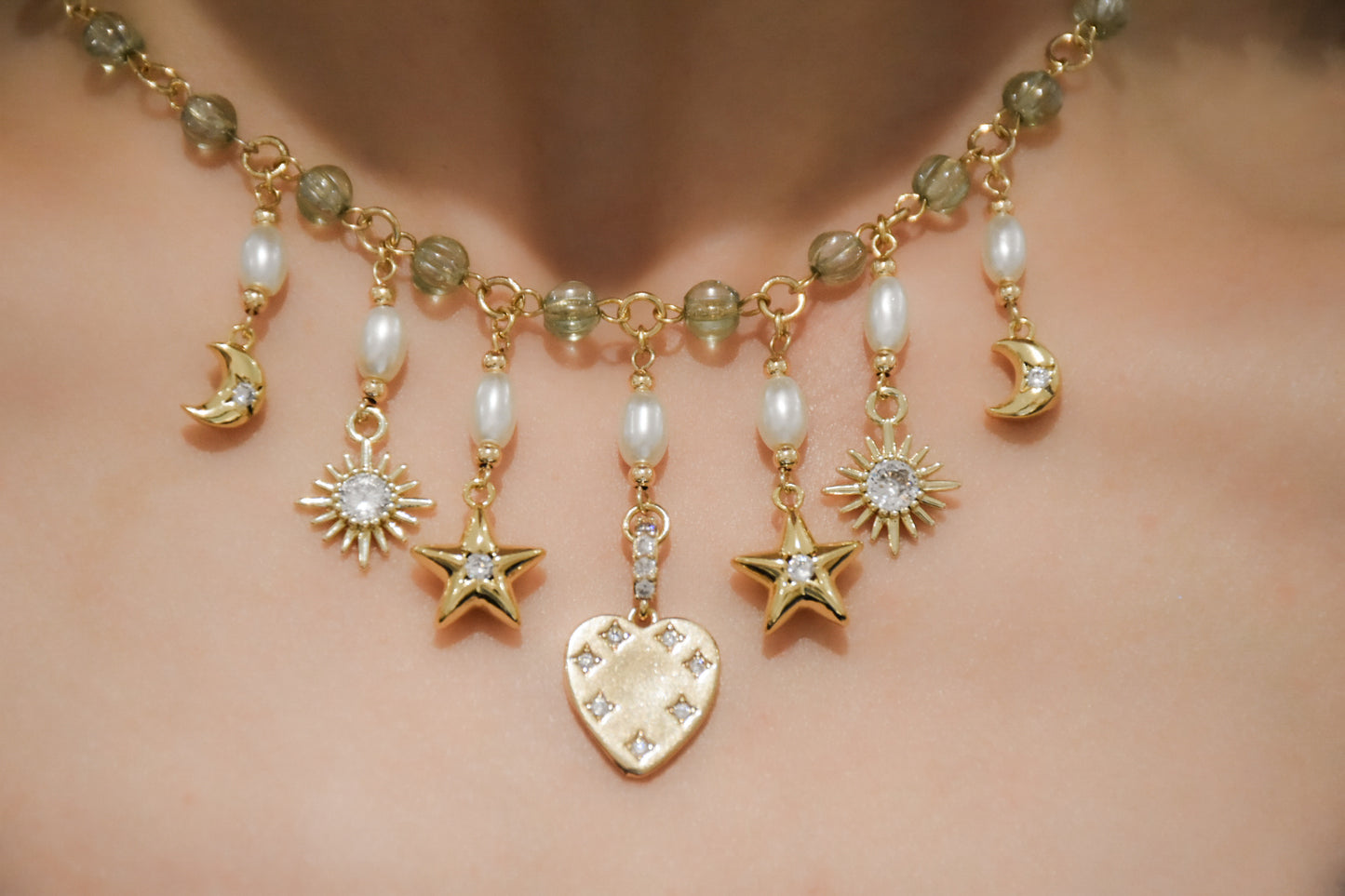 Green Forest Night Necklace