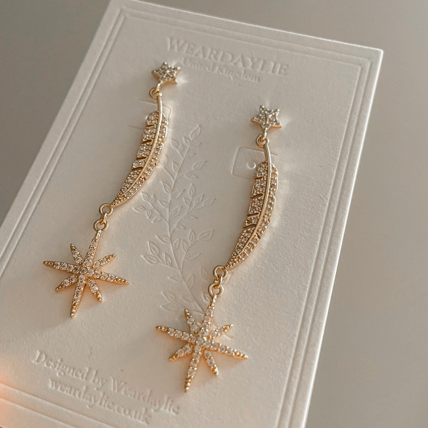 Feather stars Earrings