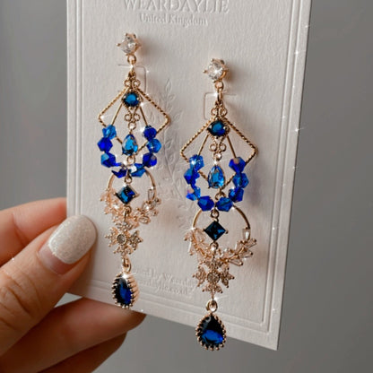 Water blue earrings