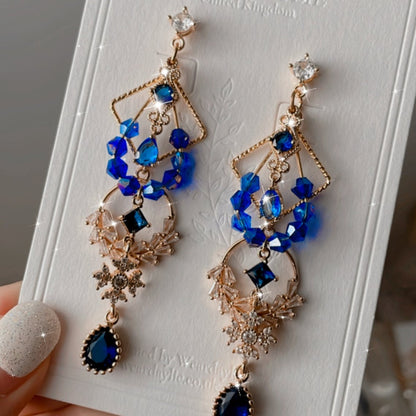 Water blue earrings