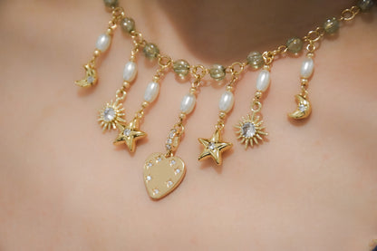 Green Forest Night Necklace