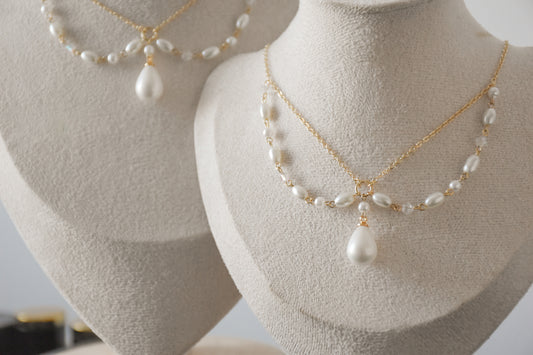 Double-layered Pearl Necklace