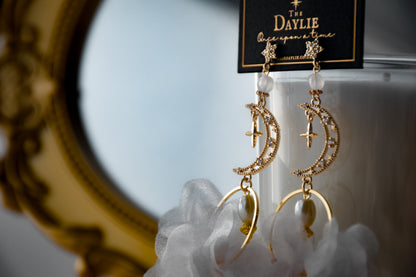 Floating Moon Earrings