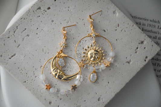 White Moonlight Earrings