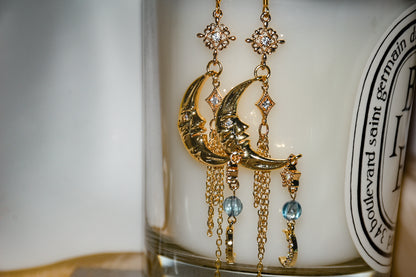 The Shining Moon Earrings