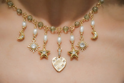 Green Forest Night Necklace