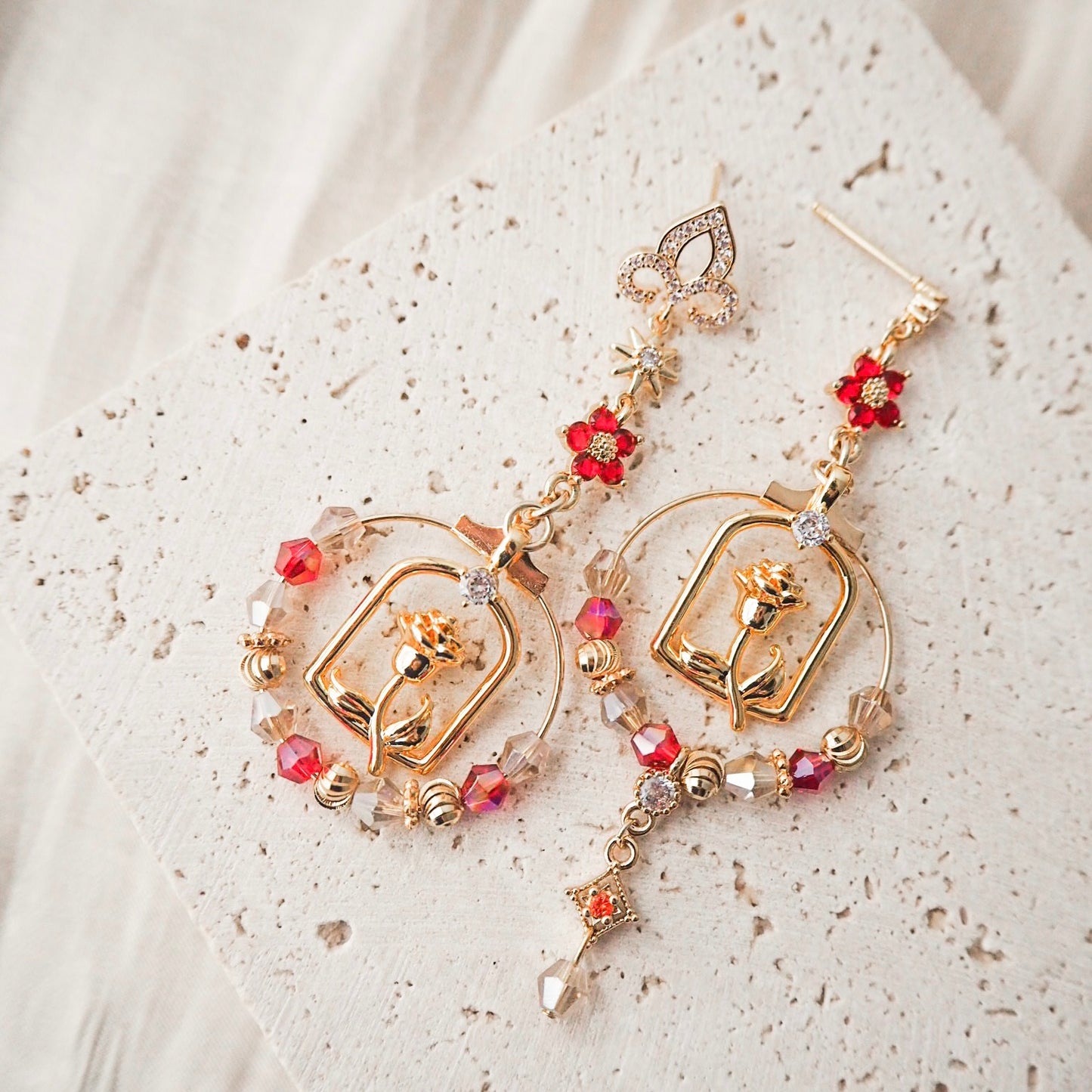 Beauty & the Beast earrings