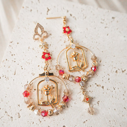 Beauty & the Beast earrings