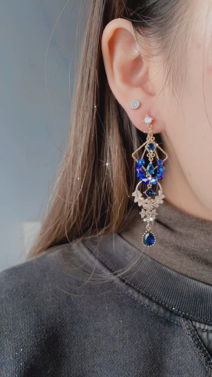 Water blue earrings